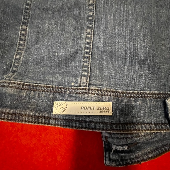 Point Zero and Nicole Benisti studded faded denim jacket EUC - Picture 11 of 11